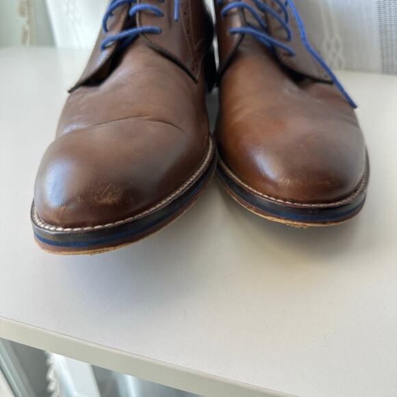 Johnston & Murphy (11) Conard Saddle Oxfords Brown Italian Leather Heritage main image 5